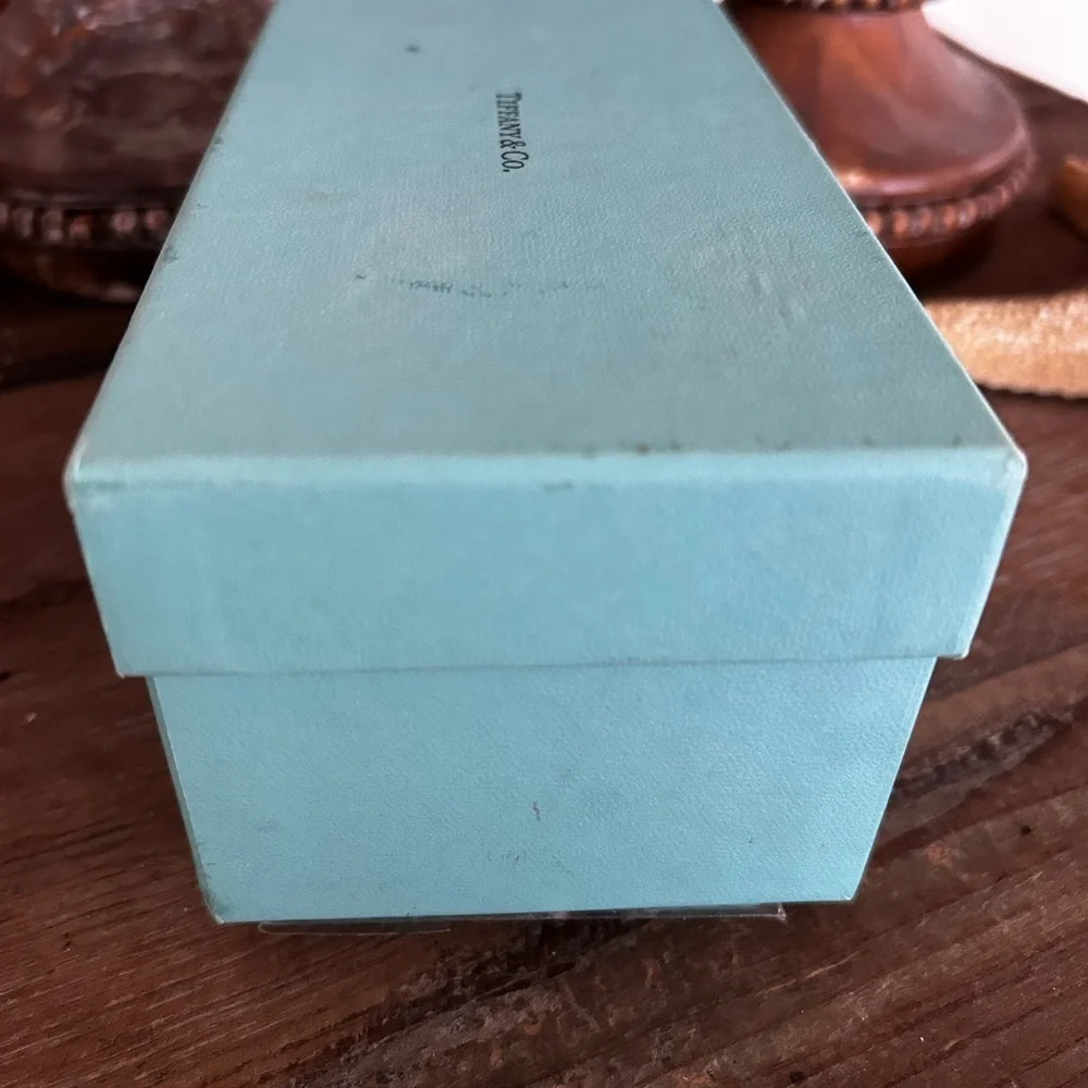Tiffany & Co. Empty aqua sunglasses Box + New Glasses Cleaning Cloth